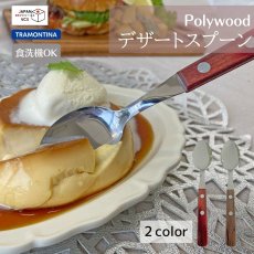 画像1: デザートスプーン 17cm (食洗機対応)ステンレス ポリウッド Polywood 21106/470 21106/490【直送商品】 (1)