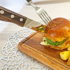 画像7: ジャンボフォーク・ジャンボナイフ(レッド・ダーク) (食洗機対応)ステンレス ポリウッド  Polywood （21136/070・090  21116/075・095  21115/075・095）【直送商品】 (7)