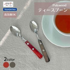 画像1: ティースプーン 15cm (食洗機対応)ステンレス ポリウッド Polywood  21107/470 21107/490【直送商品】 (1)