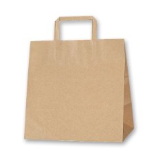 画像1: 300830 紙袋 H25チャームバッグ E(平手) 未晒無地 50枚 003274007 (1)