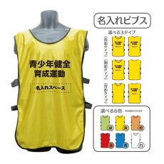 画像1: 名入れビブス：青少年健全育成運動：全6色 (1)