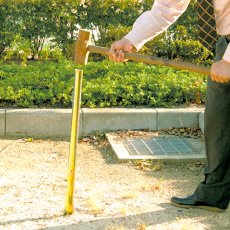 画像2: のぼり旗 ポール立て 杭型 筒 埋め込み式 小サイズ No.944 (2)