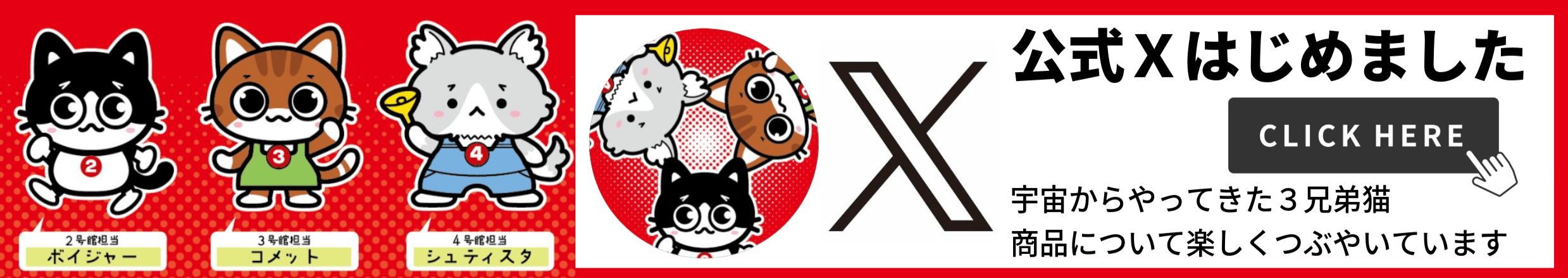 X公式はじめました